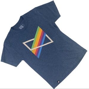 PRISM Navy Prism Logo Short Sleeve Crew Neck Soft Pullover T-Shirt